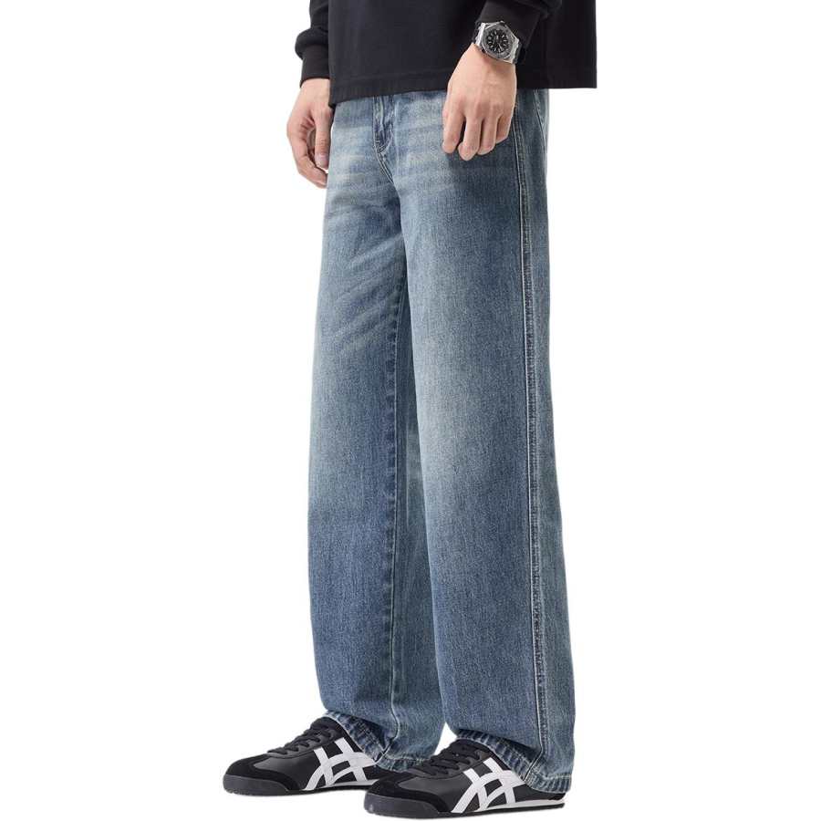 Tonlion Jeans Unisex Moderate Straight Fit Pants