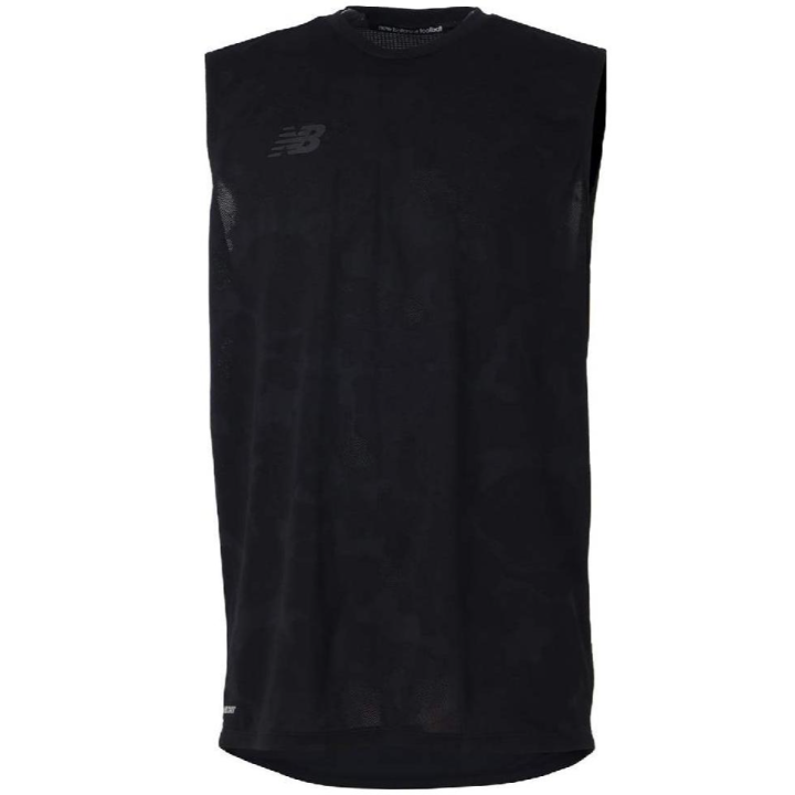New Balance New Balance Tank Tops Men's Black Crew Neck Thin Straight Fit