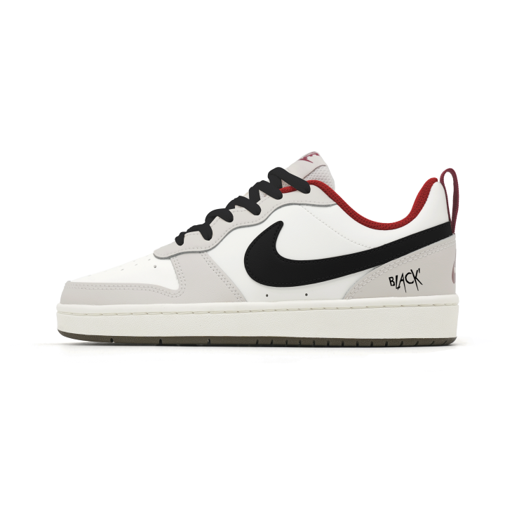 Nike Nike Court Borough 2 Low top Skateboard Shoes Women's Black Red