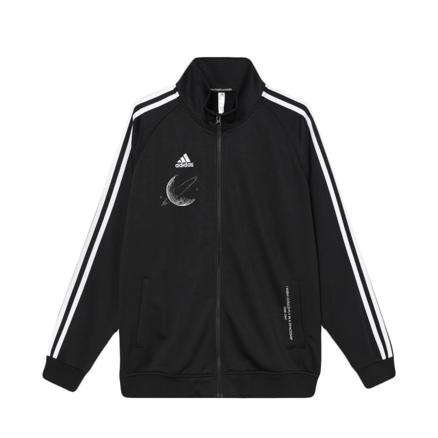 Adidas Adidas 3 Stripes Jackets Unisex Black Stand Collar Moderate Other