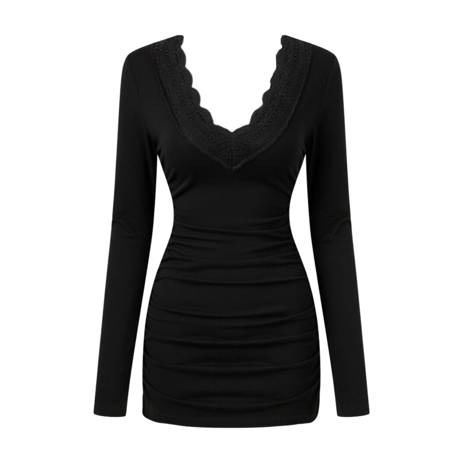 FINDSME GAGA Long Sleeved Dress Women's