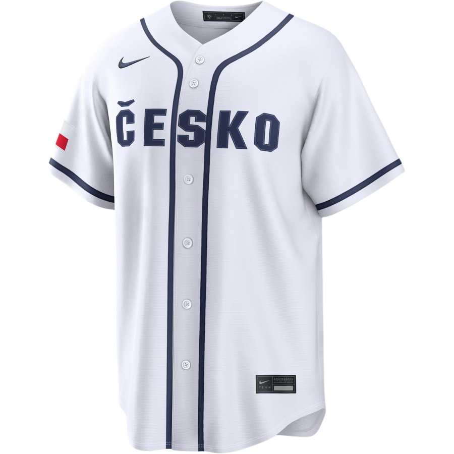 Nike Nike Czech Republic National Baseball Team 2026 World Baseball Classic Men's Nike Stadium Jersey