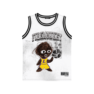 FireMonkey Basketball Jersey Unisex White