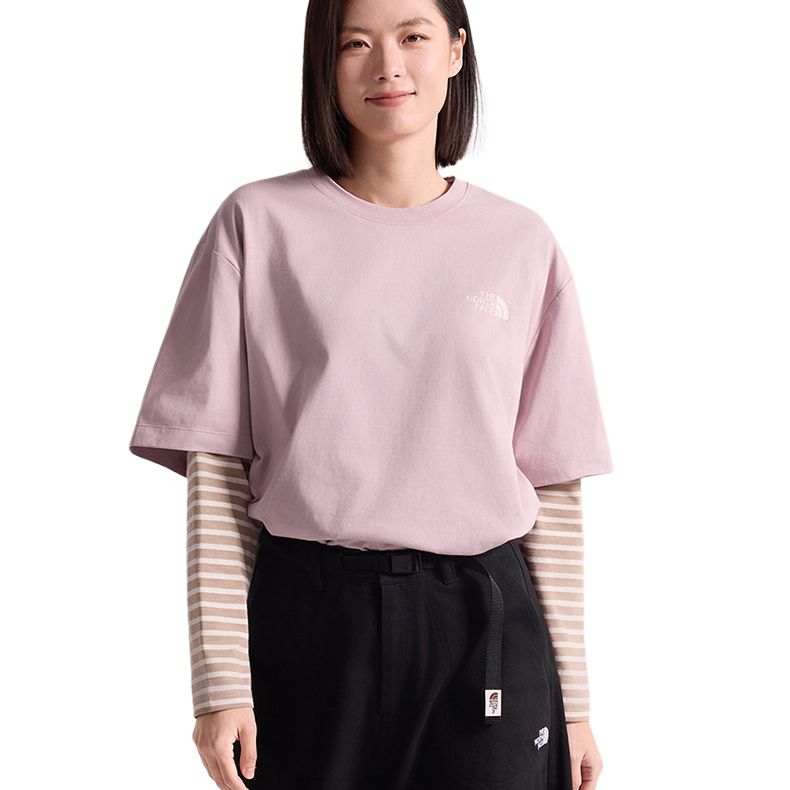 THE NORTH FACE Quick Dry T Shirts Unisex Crystal Gem Pink