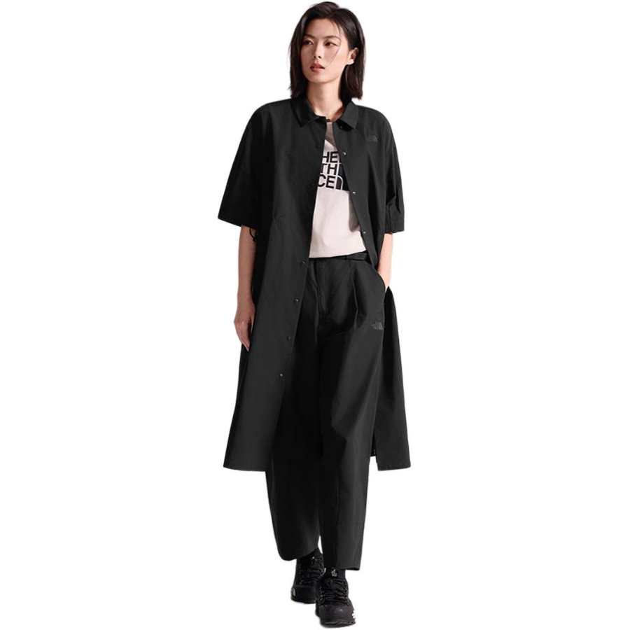 THE NORTH FACE Short Sleeved Dress Women's Cosmic Black