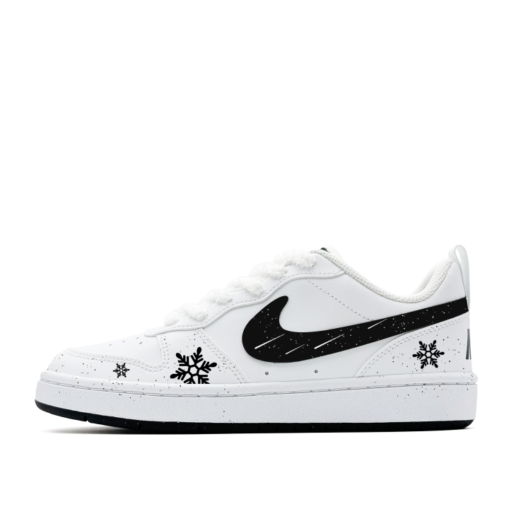 Nike Nike Court Borough Silent Snow, Minimalist Style, Individual Trendy, Campus Synthetic Leather