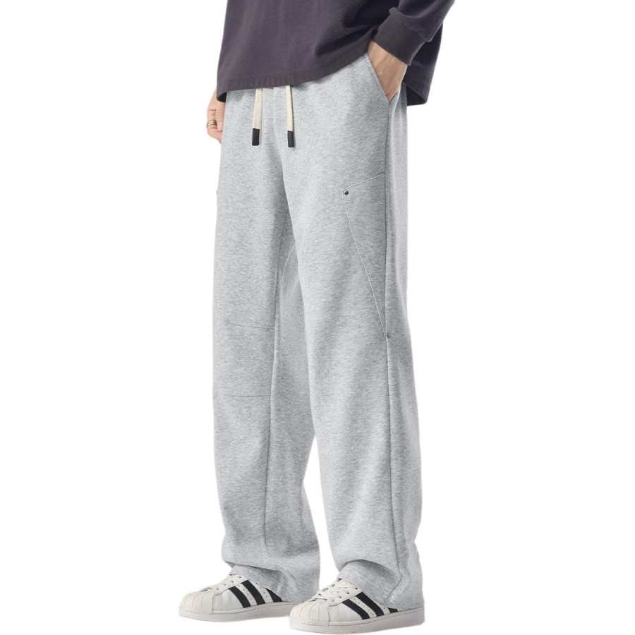 Tonlion Casual Pants Unisex Moderate Straight Fit Pants
