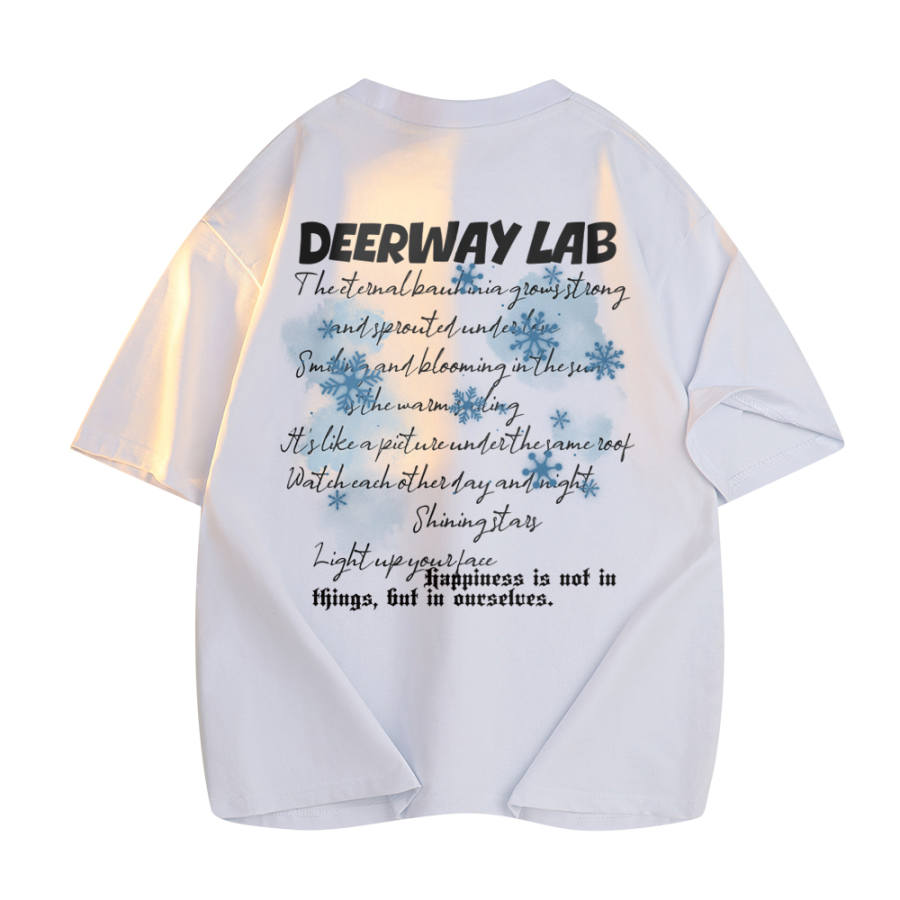 DEERWAY T Shirts Unisex Crew Neck Moderate Straight Fit