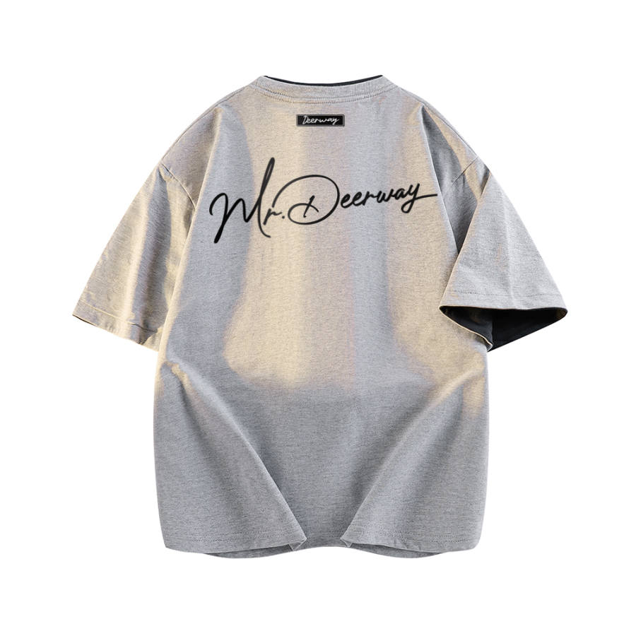 DEERWAY T Shirts Unisex Crew Neck Moderate Straight Fit