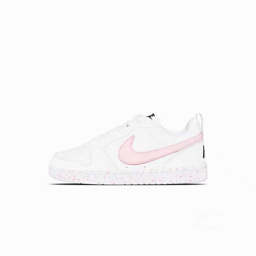Nike Nike Court Borough Artificial Leather Slip Resistant Cushioning Lightweight Breathable Low top Skateboard Shoes Women's