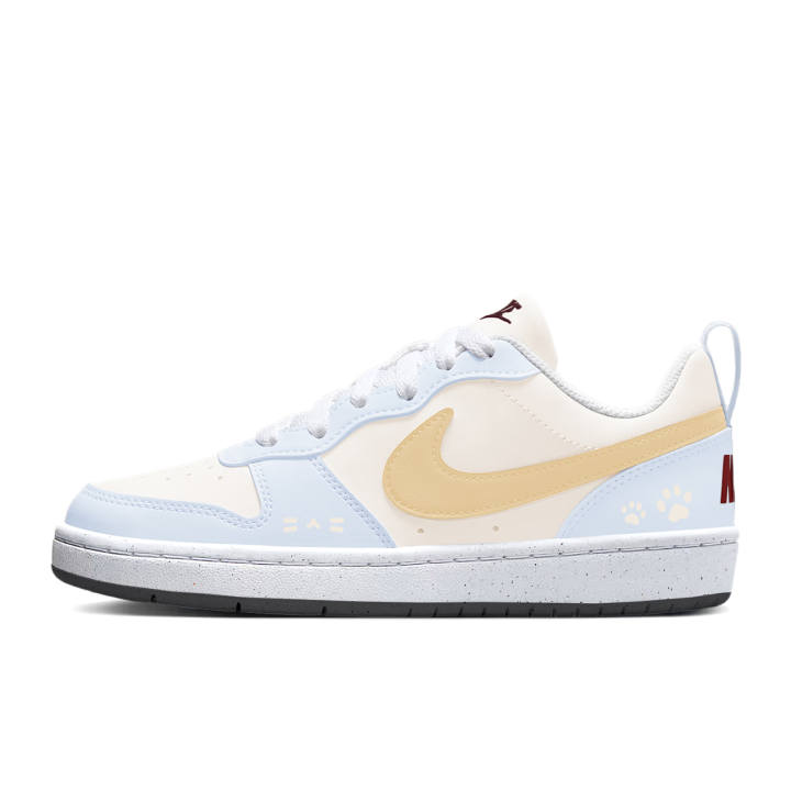 Nike Nike Court Borough Low top Skateboard Shoes Women's Yellow Blue