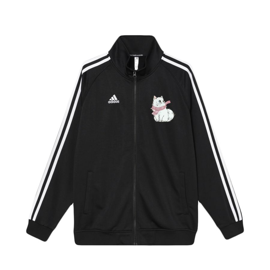 Adidas Adidas 3 Stripes Jackets Unisex Black Stand Collar Moderate Other