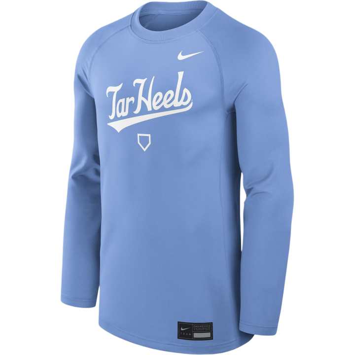 Nike Nike North Carolina Dugout Game Time Men's Nike Dri-FIT College Long-Sleeve T-Shirt