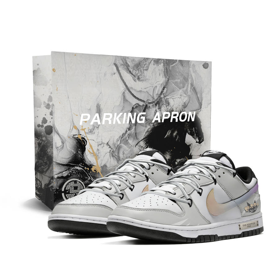 Nike Nike Dunk Phantom Cat Synthetic Leather Abrasion Resistant Slip Resistant Low top Skateboard Shoes Unisex Gray