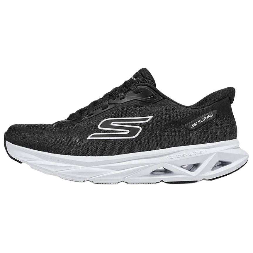 Skechers GLIDE STEP VORTEX Cushioning Abrasion Resistant Breathable Support Rebound Running Shoes Men's Black White