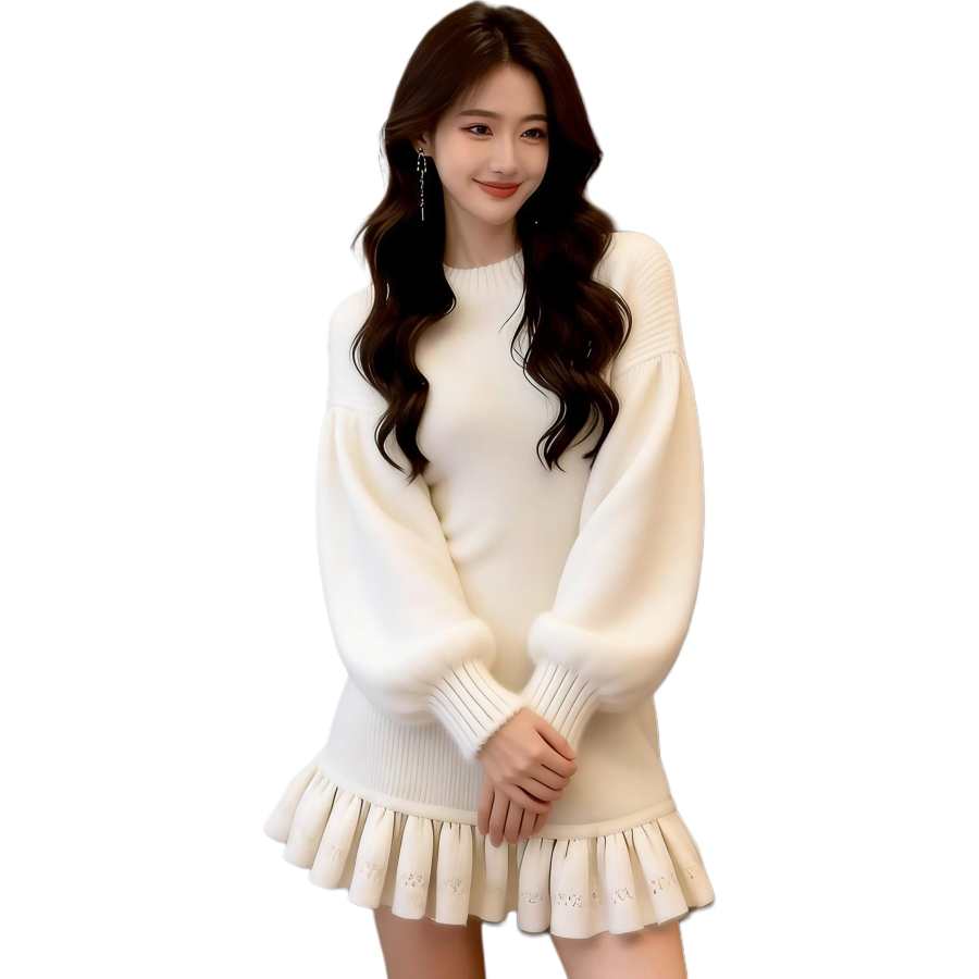 VENICEW Long Sleeved Dress Women's