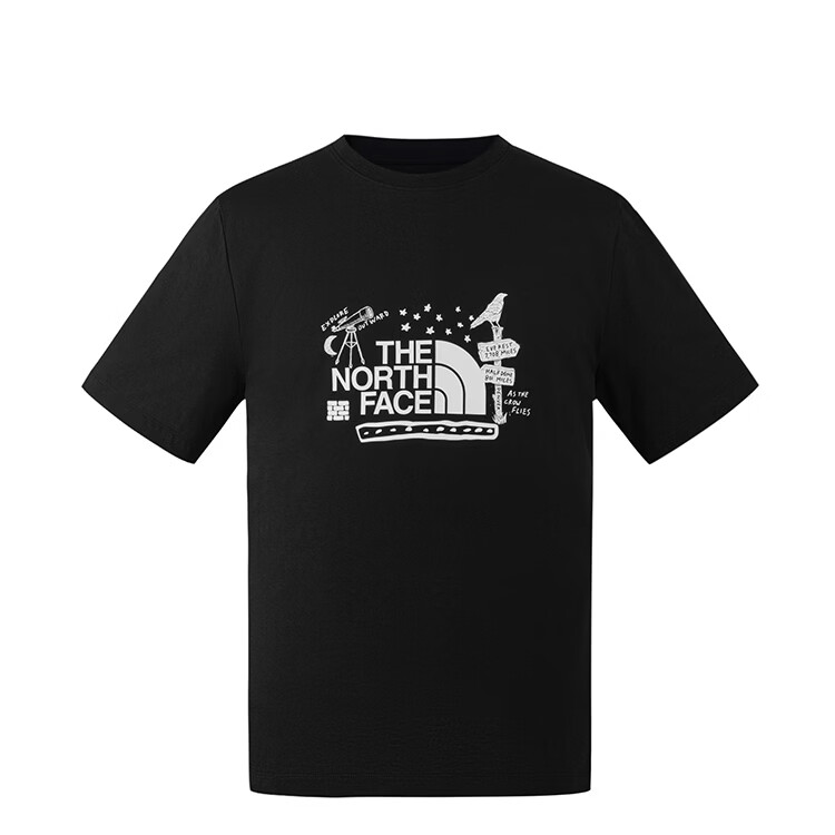 THE NORTH FACE T Shirts Unisex JK3/Cosmic Black Crew Neck Moderate