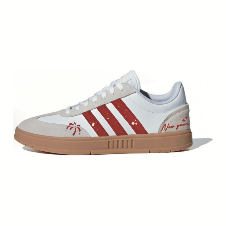 Adidas Adidas Gradas Prosperity Milk Coffee Leather Abrasion Resistant Low top German Army Trainers Unisex