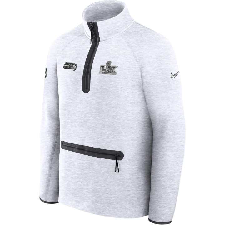 Nike Nike Seattle Seahawks Super Bowl Lx Opening Night Tech Fleece Men's Nike Nfl 1/2-Zip Top
