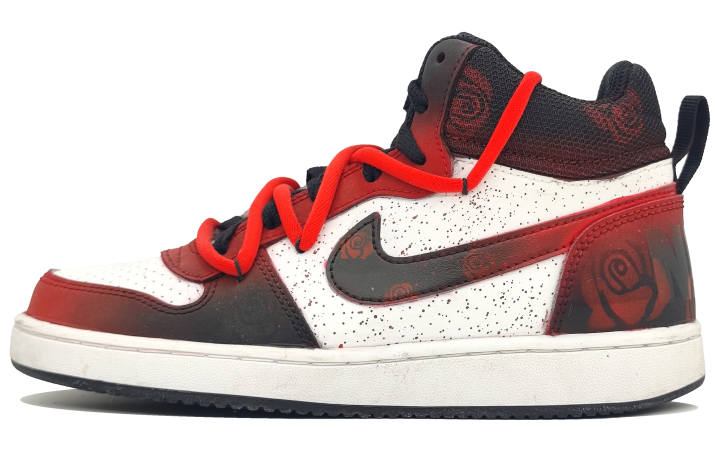 Nike Nike Flight Legacy High top Vintage Basketball Shoes Unisex Dark Night Red