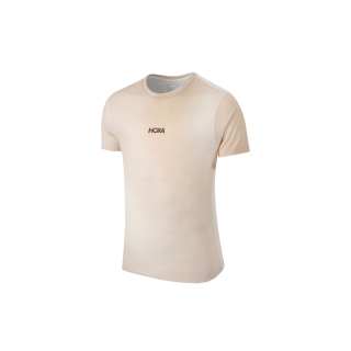 HOKA ONE ONE T Shirts Men's Vanilla Ice Crew Neck Moderate