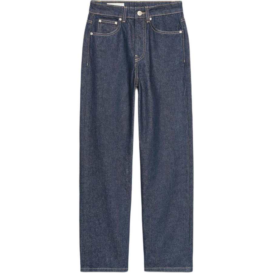 ZARA Jeans Women's Dark Indigo Moderate Straight Fit Pants