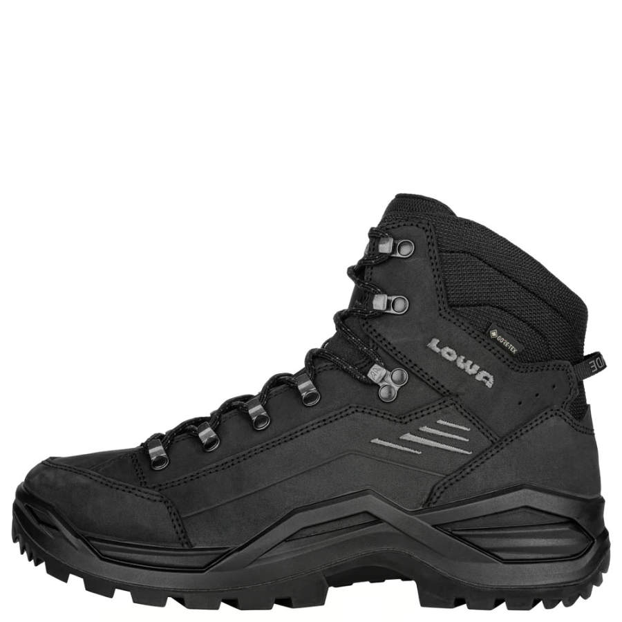 Lowa Renegade Evo GTX Wanderer Abrasion Resistant Cushioning Short Outdoor Boots Men's Black Wide