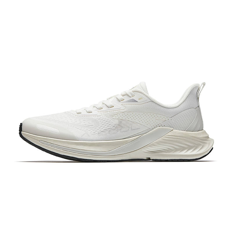 Anta Hydrogen Run Cool Textile, Rubber Low top Running Shoes Women's White Gray