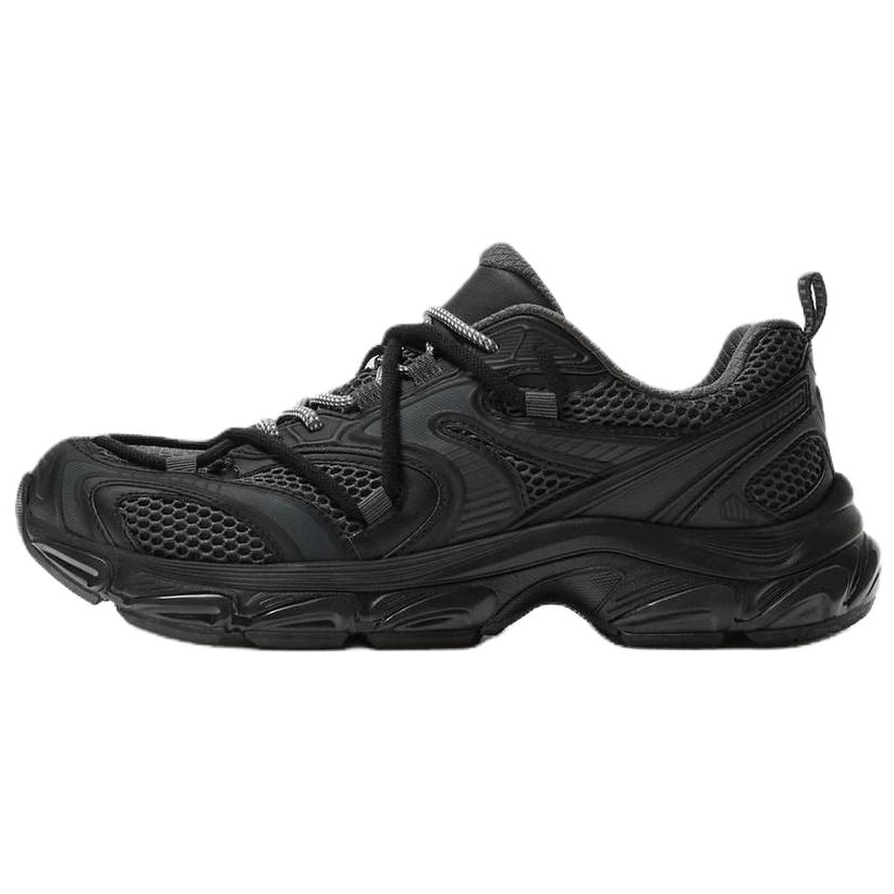 ZARA Pu Abrasion Resistant Low top Casual Running Shoes Men's Black