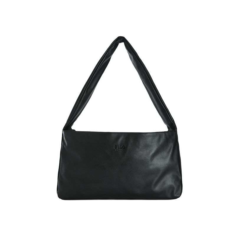 FILA Pu Shoulder Bag Regular Women's Jet Black