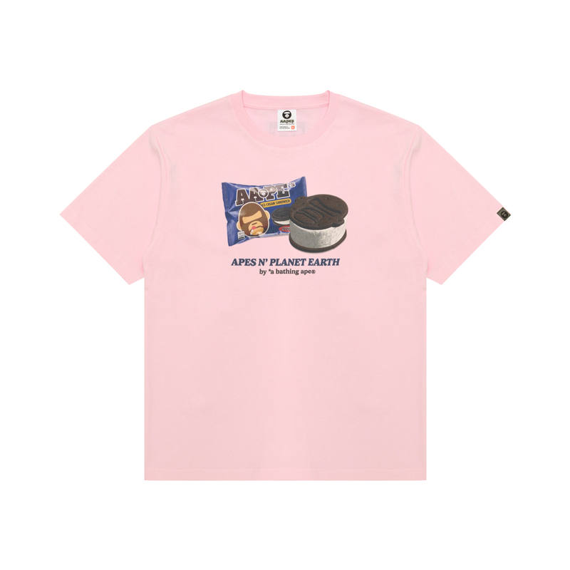 Aape T Shirts Men's Crew Neck Moderate Straight Fit