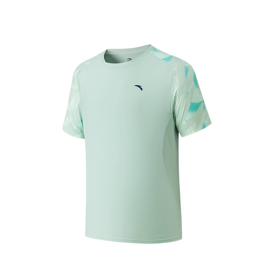 ANTA T Shirts Men's Windy Green 2 Crew Neck