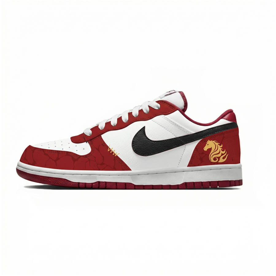 Nike Nike Big Lemon Joy Abrasion Resistant Breathable Low top Skateboard Shoes Men's Red