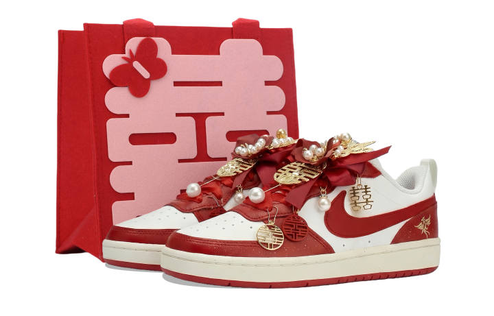 Nike Nike Court Borough Low 2 Phoenix Love, New Chinese Style, Tearable Sticker Slip Resistant Cushioning Low top
