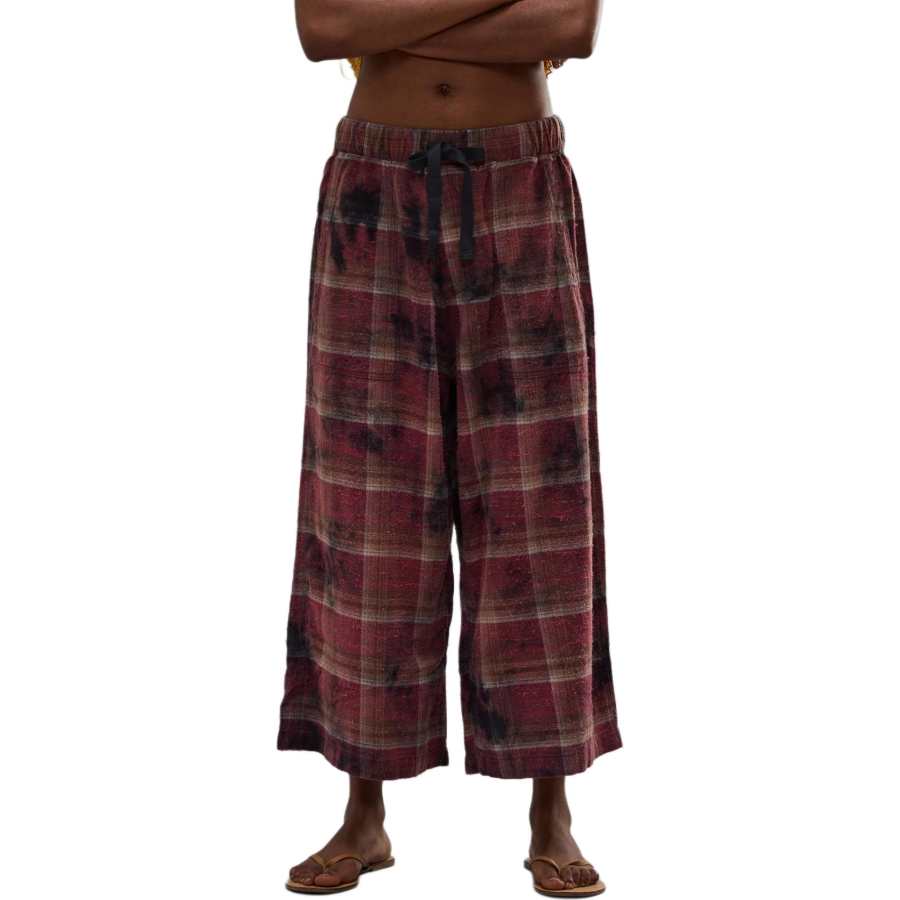 R13 Casual Pants Men's Dyed Orange Purple Color Moderate Wide Leg Pants