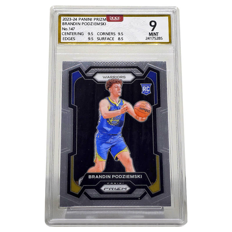 PANINI Prizm Brandin Podziemski Rookie Card, 2023 NBA Draft, First Year Rising Stars RC Logo Graded Cards 1 Pc