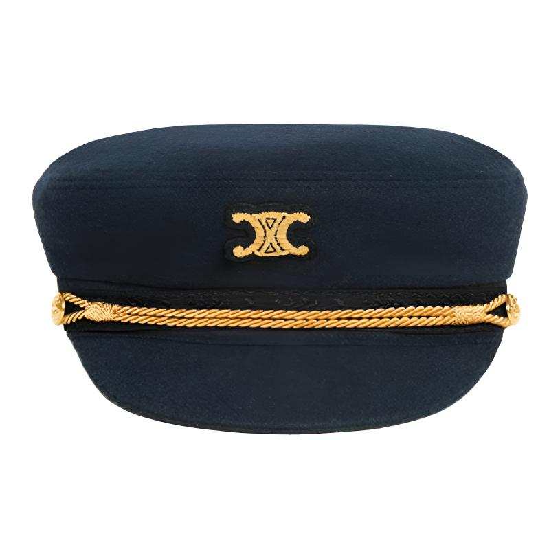 CELINE CELINE Triomphe Sailor Cap In Wool Cloth