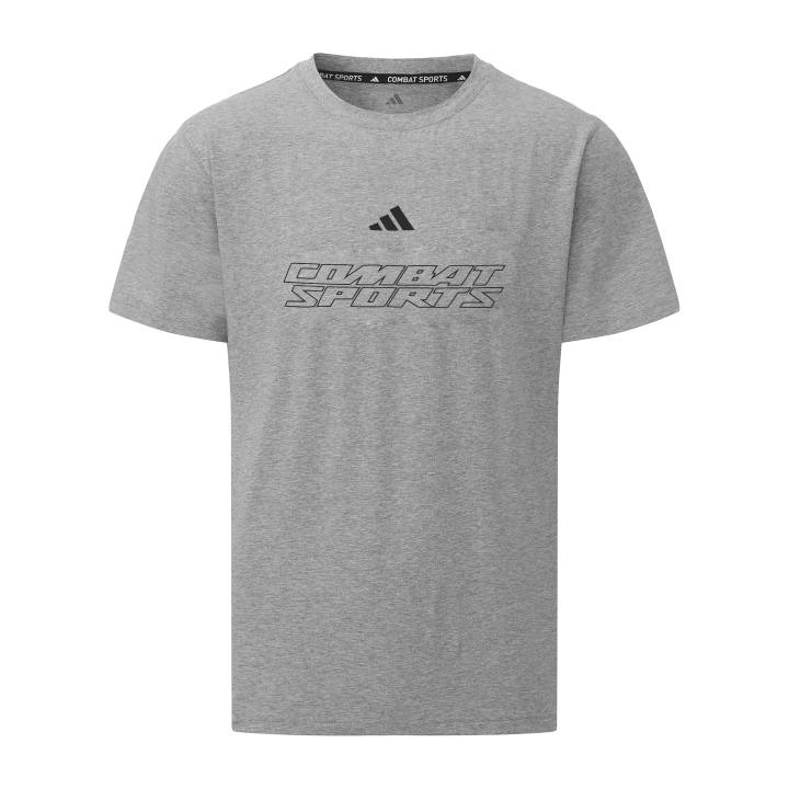 Adidas Adidas Crew Neck Short Sleeved T Shirts Unisex Gray Black