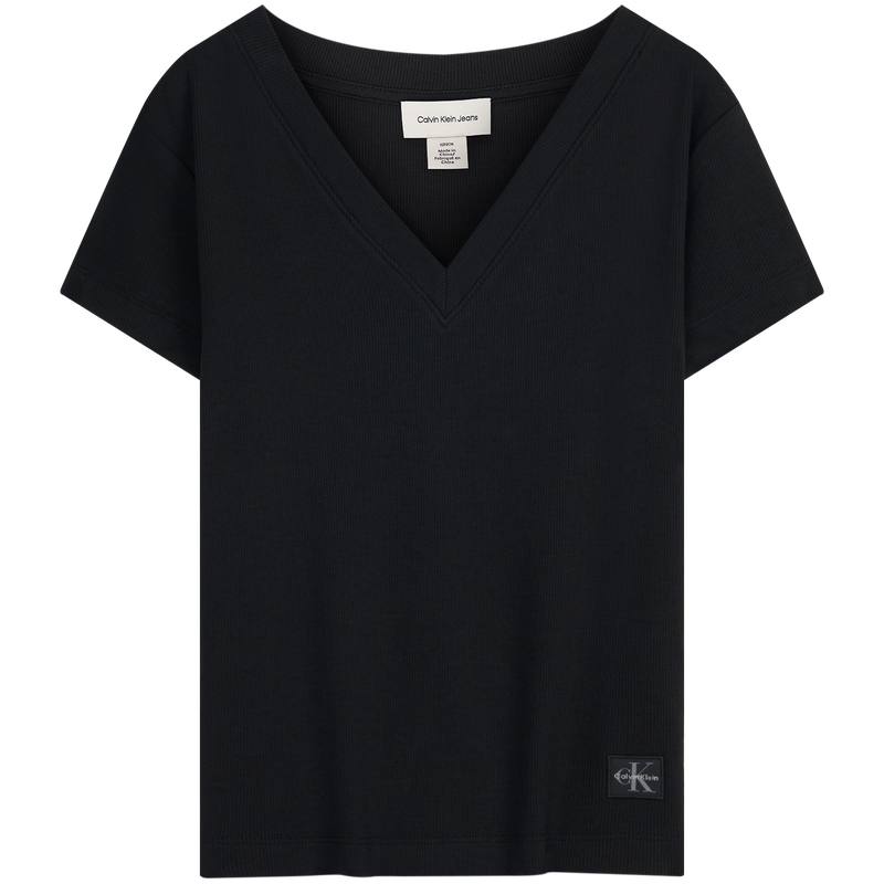 Calvin Klein T Shirts Women's V Neck Moderate