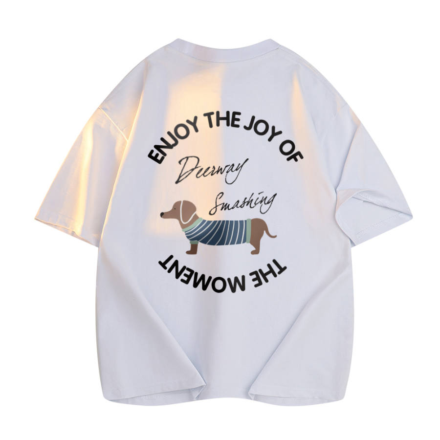 DEERWAY T Shirts Unisex Crew Neck Moderate Straight Fit