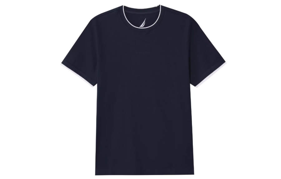 NAUTICA T Shirts Men's Crew Neck Moderate Straight Fit