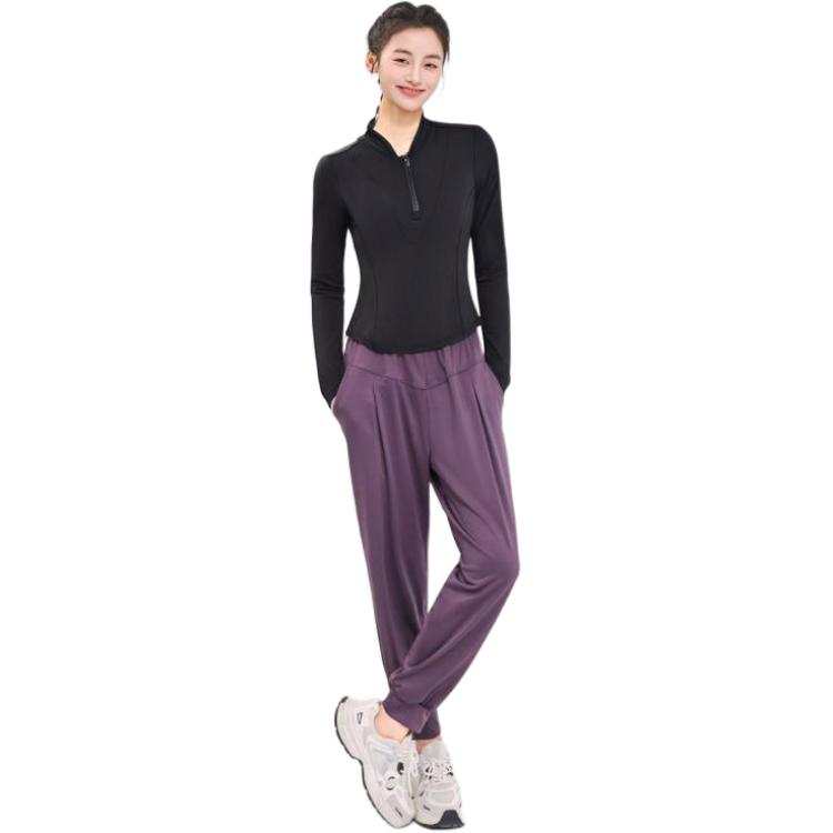 Barbie Fitness Sets Women's Ink Purple Mystical Realm Stand Collar Moderate