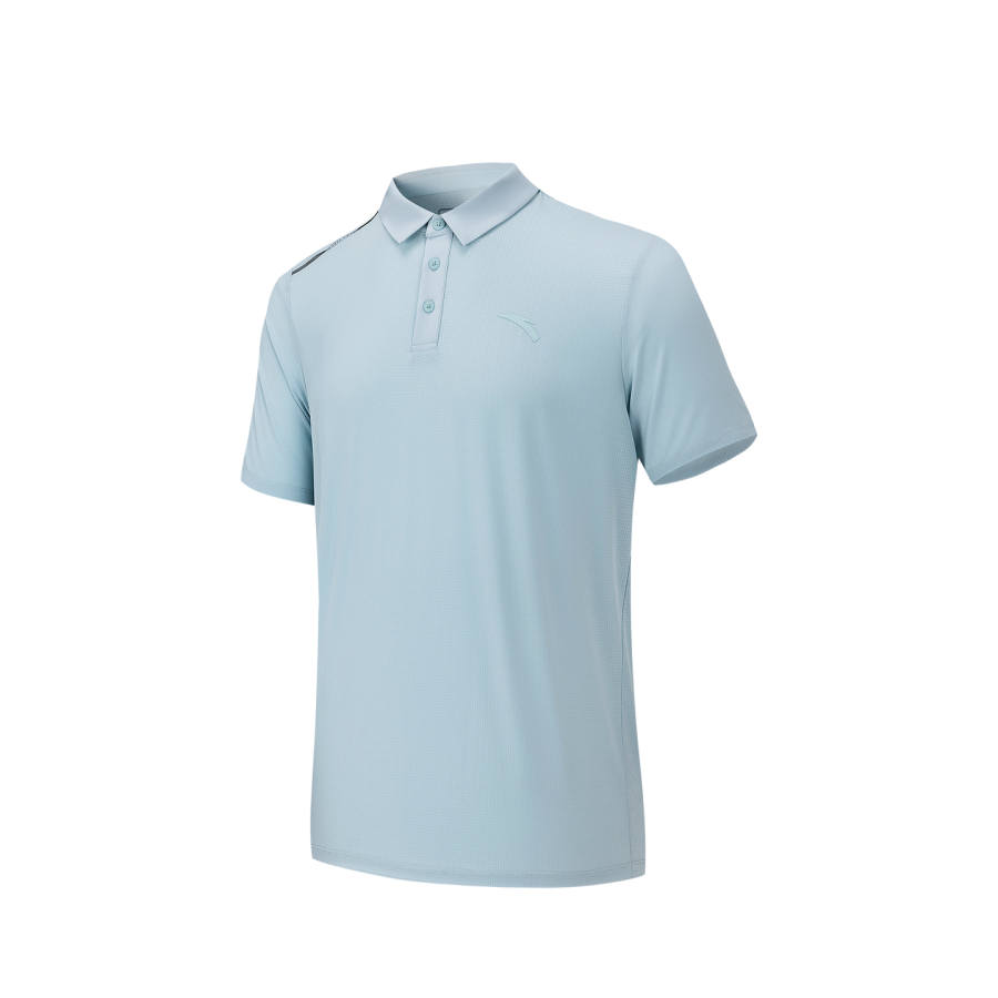 Anta Polo Shirt Men's Cloud Smoke Blue