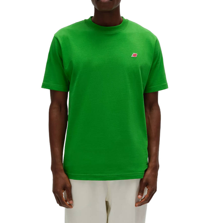 New Balance New Balance T Shirts Men's High Mountain Green Crew Neck Moderate