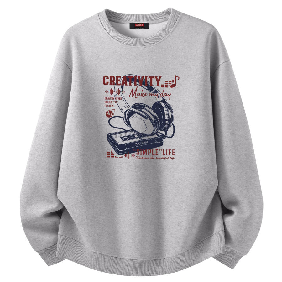 BALENO Sweatshirts Women's Crew Neck Moderate Heavyweight