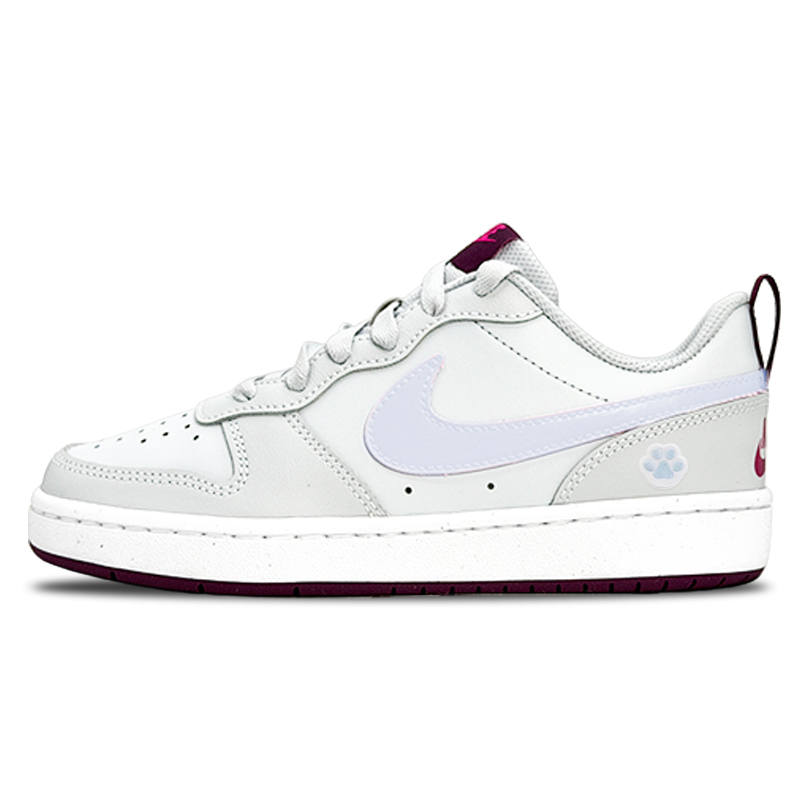 Nike Nike Court Borough Blueberry Meowth Leather Abrasion Resistant Lightweight Slip Resistant Low top Skateboard Shoes