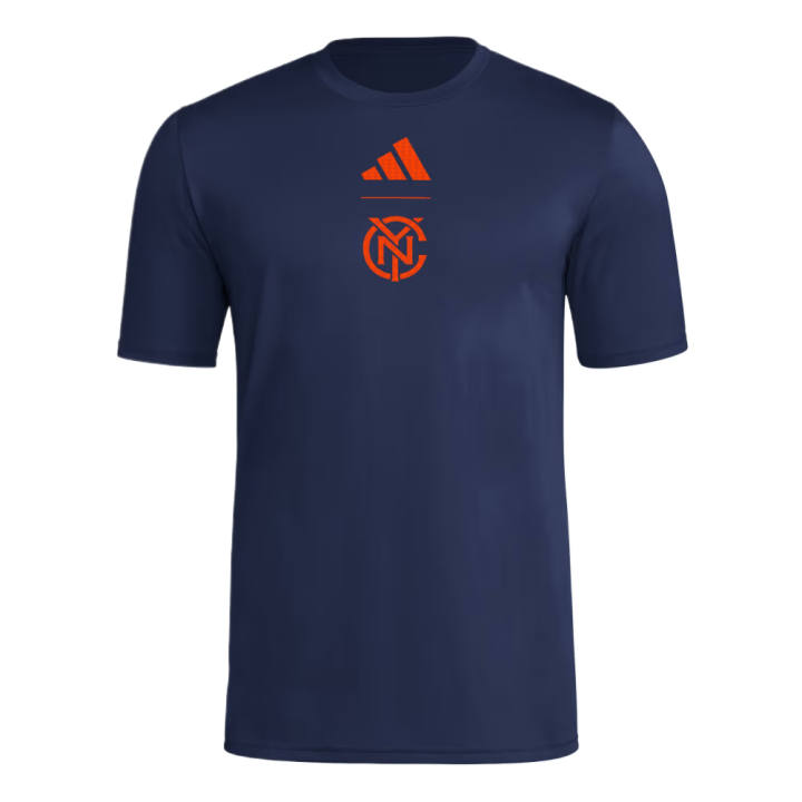 Adidas Adidas T Shirts Men's Marine Blue/MLS NY2 SFA Crew Neck Moderate