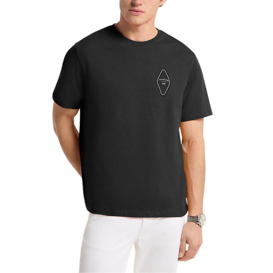 MICHAEL KORS T Shirts Men's Black Crew Neck Moderate