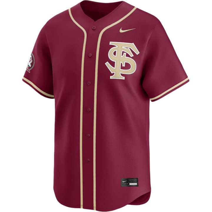 Nike Nike Florida State Wordmark Men's Nike College Limited Baseball Jersey
