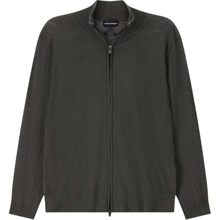 Emporio Armani zip-up wool sweater